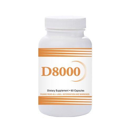 Natural Living High Potency Vitamin D3 8000 IU 60 Capsules 1 Bottle
