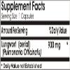 Lungwort 900mg ~ 180 Capsules - No Additives ~ Naturetition Supplements view 2