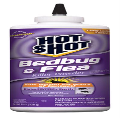 Hot Shot Bedbug and Flea Killer Powder, 8-Ounce