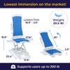 Drive Medical 477150312 Whisper Bath Lift Chair, Blue view 4