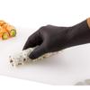 Restaurantware Extra Large Black Nitrile Gloves - Powder-Free Food Safe Gloves: Perfect for Kitchen Housekeeping and Janitorial Use - Disposable and Recyclable - 100ct Box view 1