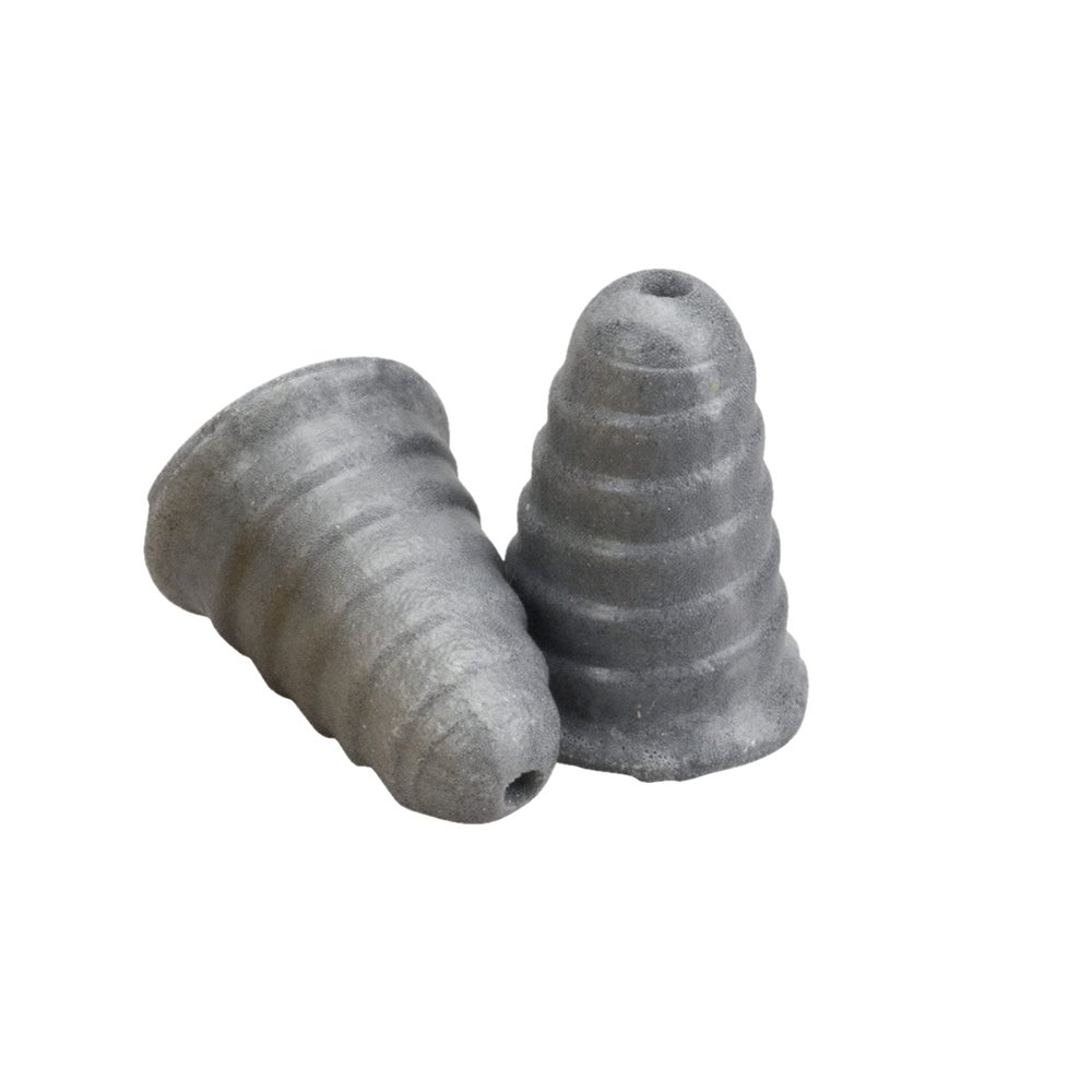 3M PELTOR Skull Screw Communication Tip Replacements, Pack of 10, CE Approved, Replacement Skull Screws Eartips, Push to Fit Style, Hearing Protection, Gray