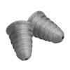 3M PELTOR Skull Screw Communication Tip Replacements, Pack of 10, CE Approved, Replacement Skull Screws Eartips, Push to Fit Style, Hearing Protection, Gray view 2