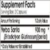 Yerba Santa 900mg ~ 90 Capsules - No Additives ~ Naturetition Supplements view 2