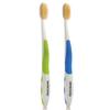 MOUTHWATCHERS Soft Flossing Manual Toothbrush for Adults, 2 Pack, Ultra Clean, Good for Sensitive Teeth and Gums, by Dr. Plotka's, Colors May Vary view 1