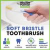 MOUTHWATCHERS Soft Flossing Toothbrushes for Adults, Value 6 Pack, Ultra Clean Manual Toothbrush Set for Sensitive Teeth & Gums, by Dr. Plotka, Assorted Colors view 2