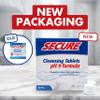 Secure Daily Cleansing Tablets - pH 9 Formula Thoroughly Cleans Dentures - Fights Odors, Stains & Germs - For Dentures, Nightguards, Retainers & Partials - 32 Tablets (3 Pack) view 2