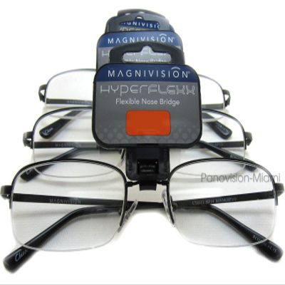 MAGNIVISION H11 Premium Reading Glasses with Flexible Hyperflexx Nose Bridge - 1.5