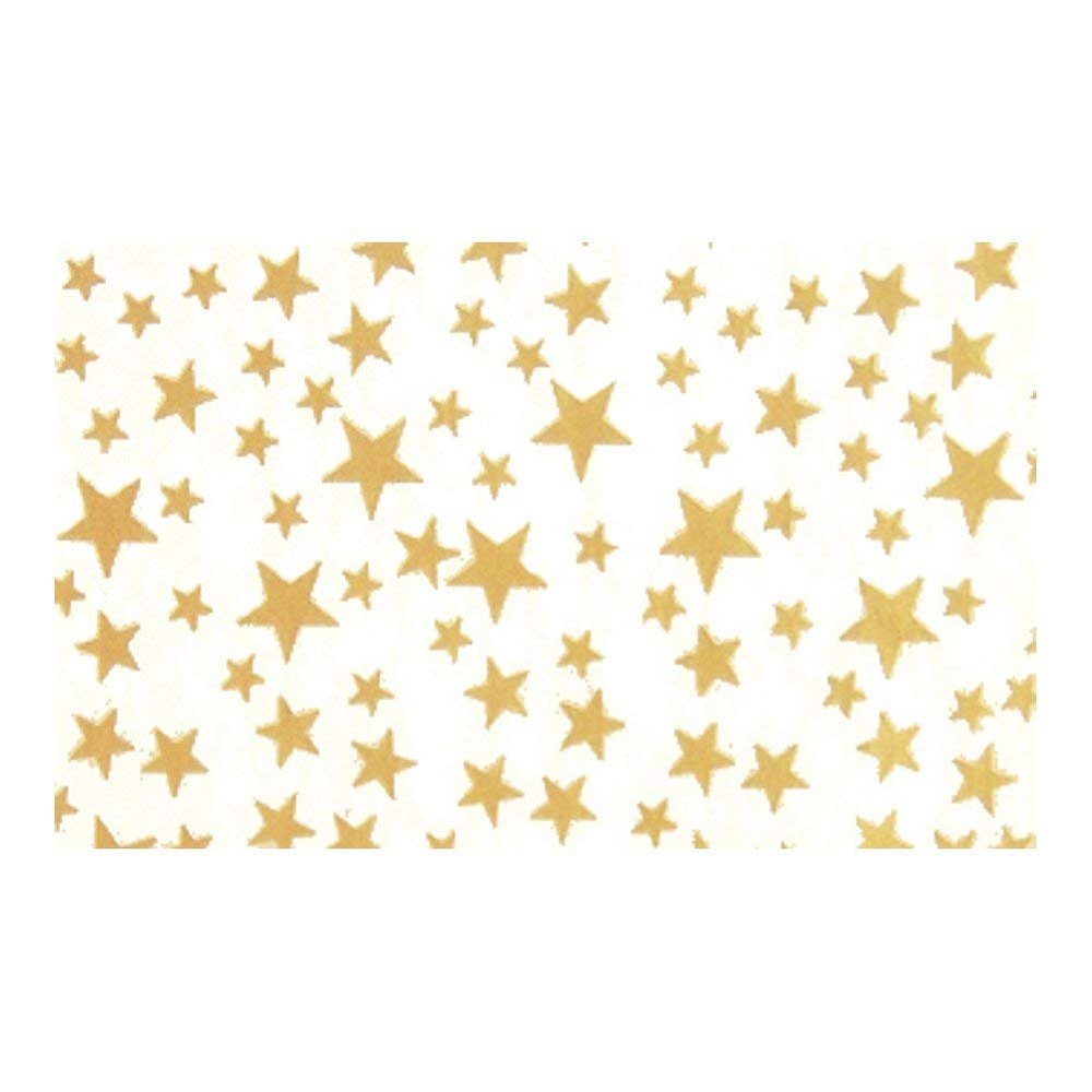Gold Stars On White Background Tissue Paper - 20in.x30in. - 20 Sheets