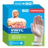 Mr. Clean Disposable Vinyl Gloves, 50 Count (Pack of 1) view 1