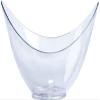 Lillian Mini Plastic 12-Pack Oval Bowl, Clear view 1