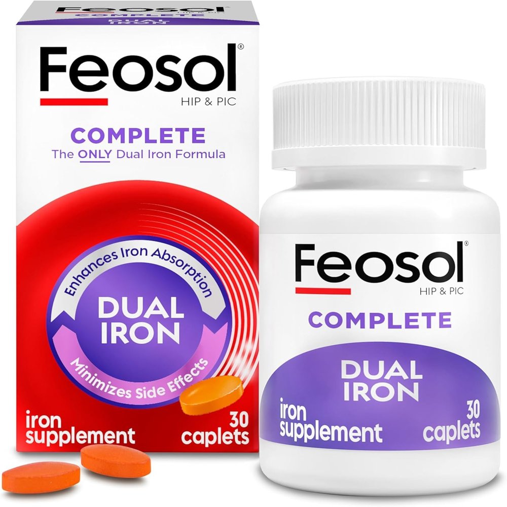 Feosol Complete with Bifera,30 Count (Pack of 2)