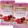 Twinings Pomegranate & Raspberry Tea - Naturally Caffeine-Free Herbal Tea Bags Individually Wrapped, 20 Count (Pack of 2) view 1
