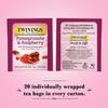 Twinings Pomegranate & Raspberry Tea - Naturally Caffeine-Free Herbal Tea Bags Individually Wrapped, 20 Count (Pack of 2) view 2