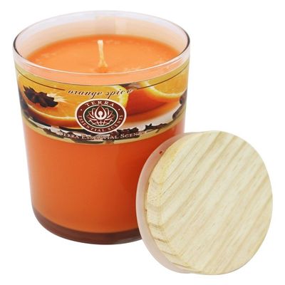 TERRA ESSENTIAL SCENTS L Candle Seasonal Orange, 12 OZ
