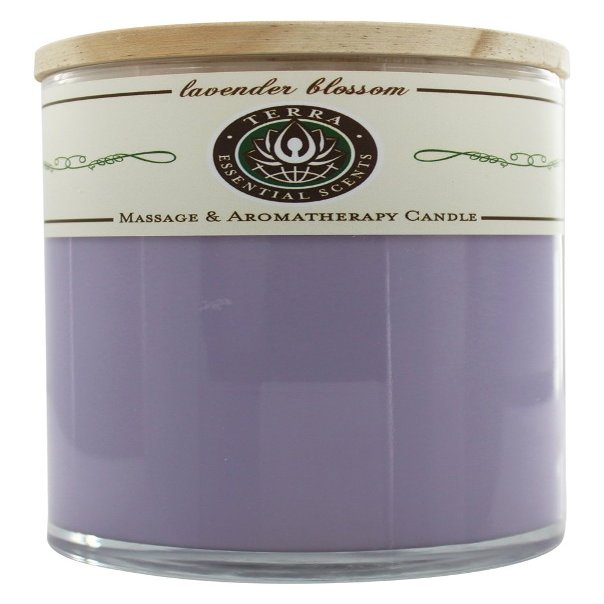 TERRA ESSENTIAL SCENTS Large Candle Lavender B, 1 EA