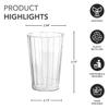 Party Essentials Hard Plastic Cups / Tumblers - 10-Ounce Cocktail Glass, 20-Count Package view 2