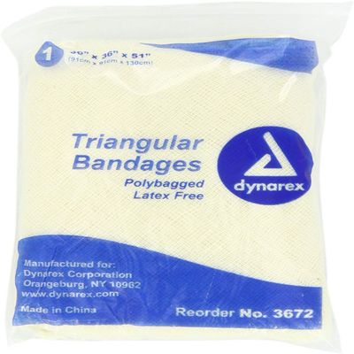 Triangular Bandage, 36in W x 51in L, PK12