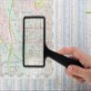 Jumbo Rectangular Handheld Magnifying Glass (3X Magnification)  Scratch Resistant Glass Lens - Large Horizontal Viewing Area view 3