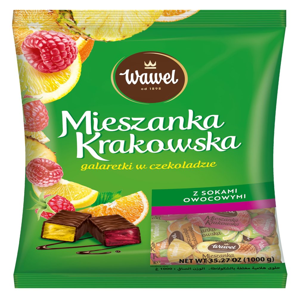 Wawel Mieszanka Krakowska Chocolate Coated Jelly Sweets (1000g)