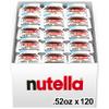 Nutella Hazelnut Spread with Cocoa, Creamy Hazelnut Spread, Breakfast Favorite, Bulk 120 Packs, 0.52 individual oz view 1