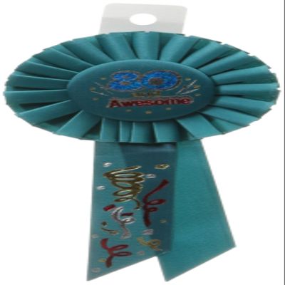 Beistle RS162 80 and Energized Rosette, 3-1/4-Inch by 6-1/2-Inch