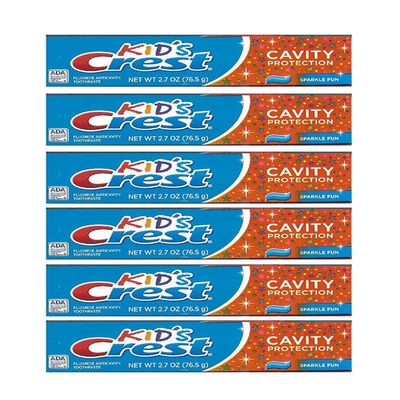Kids Crest Toothpaste - Cavity Protection, 2.7 Oz,(pack of 6)