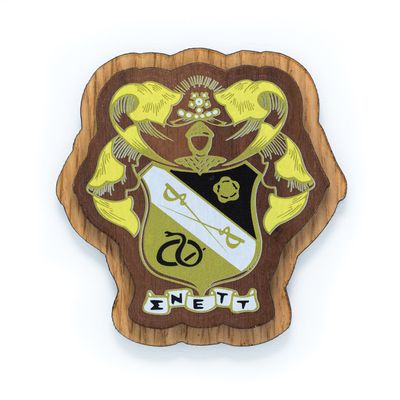 Sigma Nu Wooden Paddle Crest