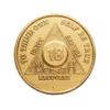 18 Month AA Medallion Traditional Style Metal Sobriety Chip Serenity Prayer Back Coin view 1