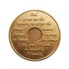 18 Month AA Medallion Traditional Style Metal Sobriety Chip Serenity Prayer Back Coin view 2
