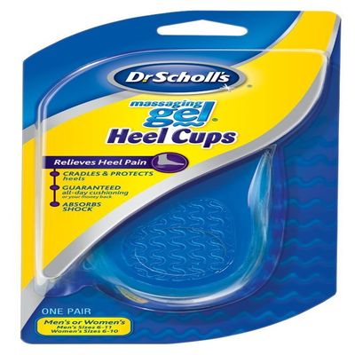 Dr. Scholl's Massaging Gel HEEL CUPS (One Size)// Absorb Shock All Day & Relieve Heel Pain