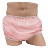 LeakMaster Adult Pull-On Vinyl Plastic Pants - Soft, Quiet and Form Fitting Incontinence Waterproof Diaper Covers for Adults - Pink, X-Small Fits 26-30 Inch Waist view 1