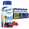 Ensure Original Strawberry Nutrition Shake | Small Meal Replacement Shake | Ready To Drink | 9g Protein, 27 Vitamins and Minerals | 8 fl oz - 24 Pack view 1