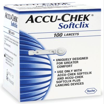 Accu-Chek Softclix Lancets - 100 ea