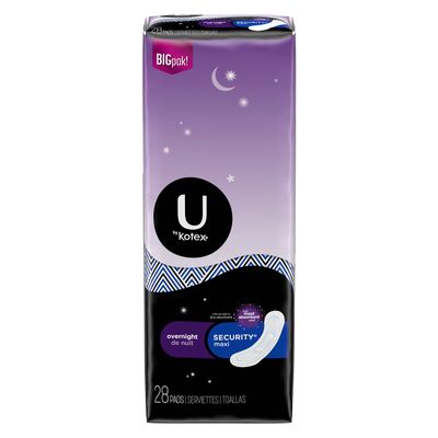 Kotex Natural Balance Overnight Maxi
