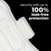 U by Kotex Maxi Pads with Wings, Clean & Secure, Overnight Absorbency, 14 Count (Packaging May Vary) view 4