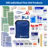 First Aid Only 298 Piece All-Purpose Emergency First Aid Kit for Home, Office, Car, Apartment, Dorm, and Camping, Travel-Friendly Compact Pouch Fits in Backpacks, Suitcases, Cabinets, and Drawers view 4