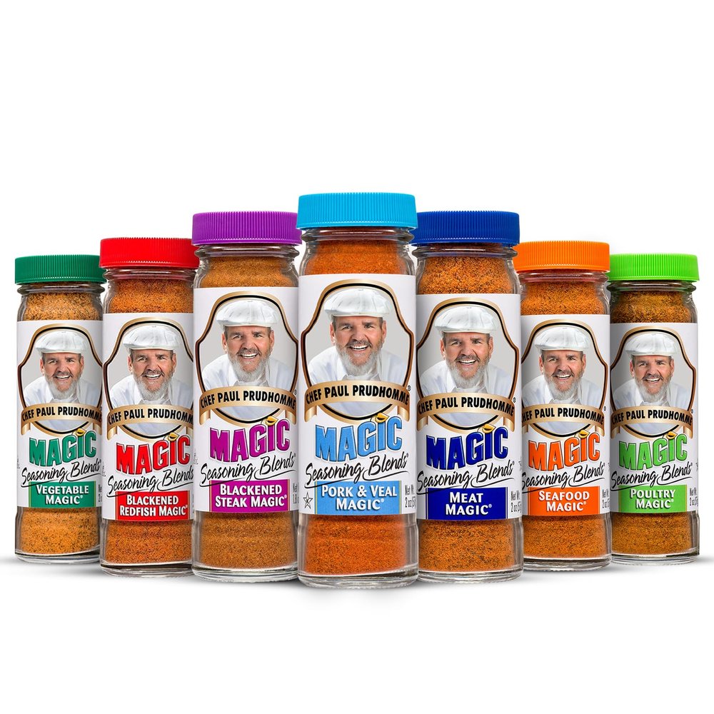 Chef Paul Prudhomme's Magic Seasoning Blends, 7-Pack (7 x 2-Ounce Bottles)