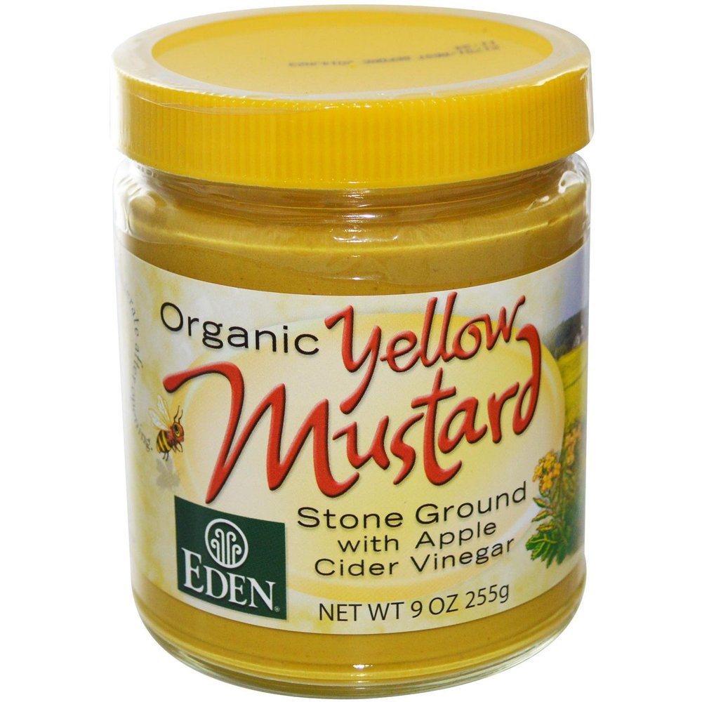 100% Organic Yellow Mustard; Glass