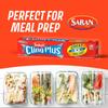 Saran Cling Plus Clear Plastic Wrap, Food Storage, Easy Dispense, 200 Sq Ft Roll view 3