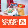 Saran Cling Plus Clear Plastic Wrap, Food Storage, Easy Dispense, 200 Sq Ft Roll view 4