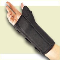 Prolite Wrist Splint with Abducted Thumb, Extra Large, Left, Black