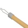 Jumbo Loop Button Hook - Wood Handle 5/8" diameter approx. 8.5" L No Zipper Pull Model view 1