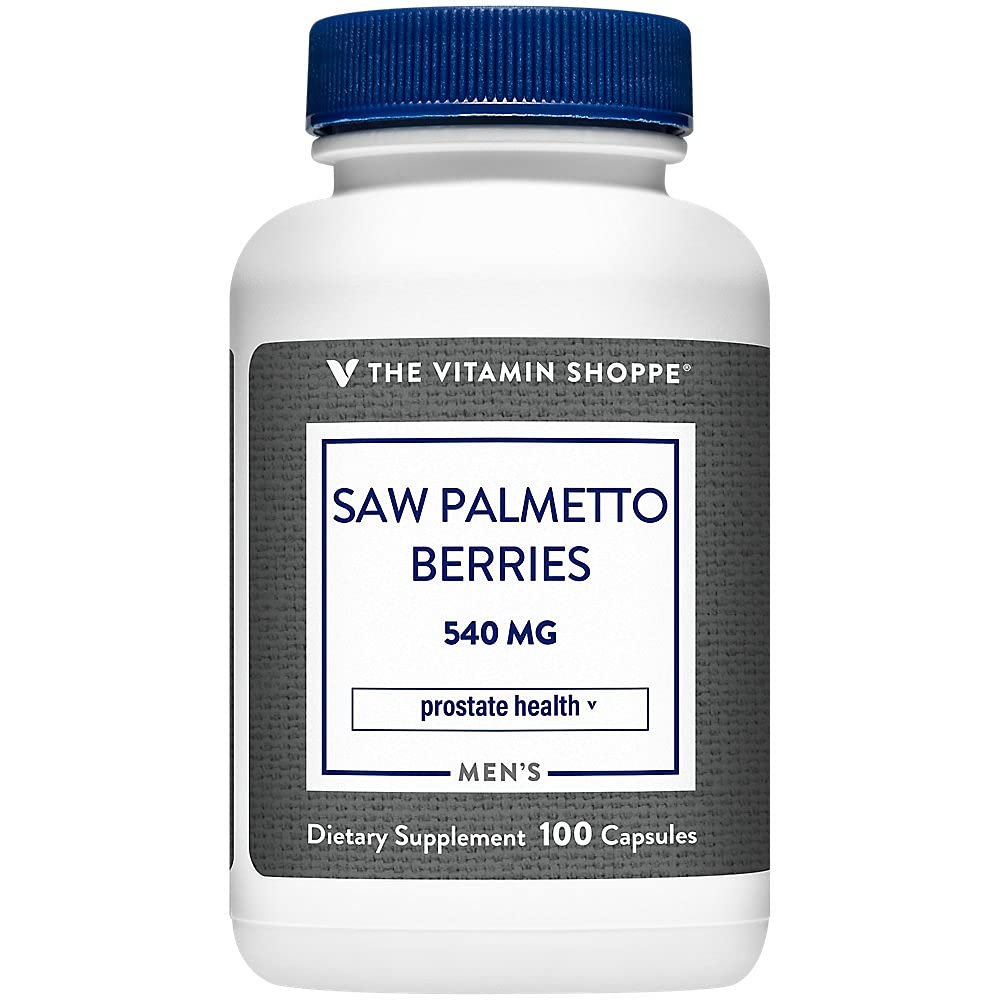 The Vitamin Shoppe Saw Palmetto Berries 540MG (100 Capsules) (100 Capsules)
