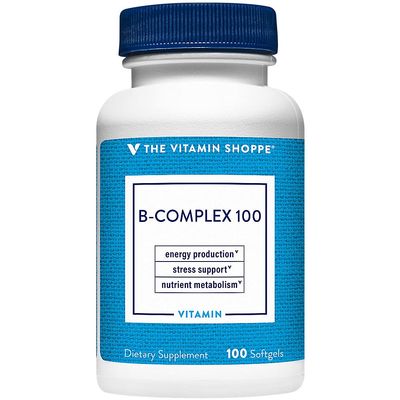 The Vitamin Shoppe Vitamin B-Complex - Energy Metabolism & Nervous System Support, Complete B Vitamins (100 Softgels)
