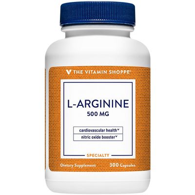 The Vitamin Shoppe L-Arginine 500MG - Nitric Oxide Production, Circulation & Exercise Performance Support (300 Capsules)