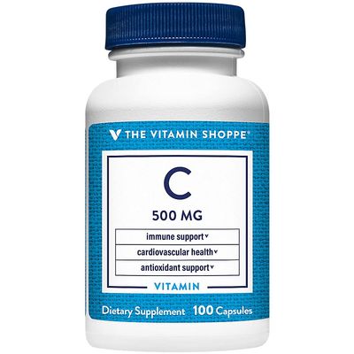 The Vitamin Shoppe Vitamin C 500MG - Immune Support, Antioxidant Protection & Collagen Formation, Daily Vitamin (100 Capsules)