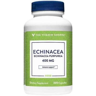 The Vitamin Shoppe Echinacea 400MG - Immune System Support, Seasonal Wellness & Respiratory Health (300 Capsules)