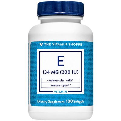 The Vitamin Shoppe Vitamin E 200IU - Antioxidant Support for Skin Health & Immune Function, Daily Vitamin (100 Softgels)