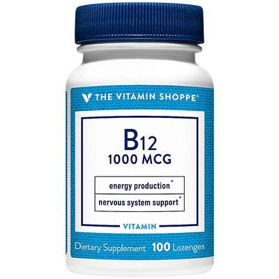 The Vitamin Shoppe Vitamin B12 1,000MCG - Energy Production, Nervous System & Red Blood Cell Support, Daily B Vitamin